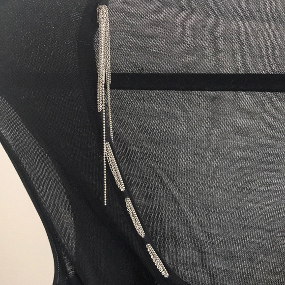 SHARON WAUCHOB COLLECTION K Silk Top with chains - Picture 8 of 8